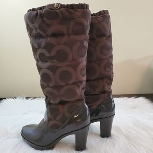 85 Chestnut Brown Quilted Boots | Poshmark